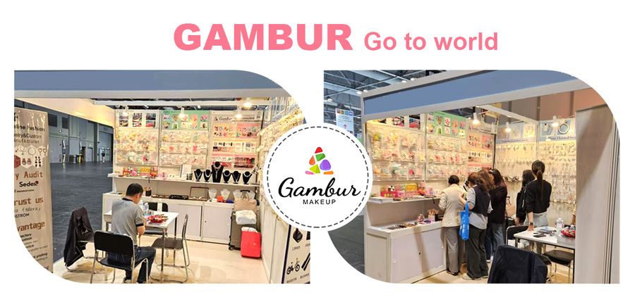 GAMBUR beauty tools exhibition and customer communication
